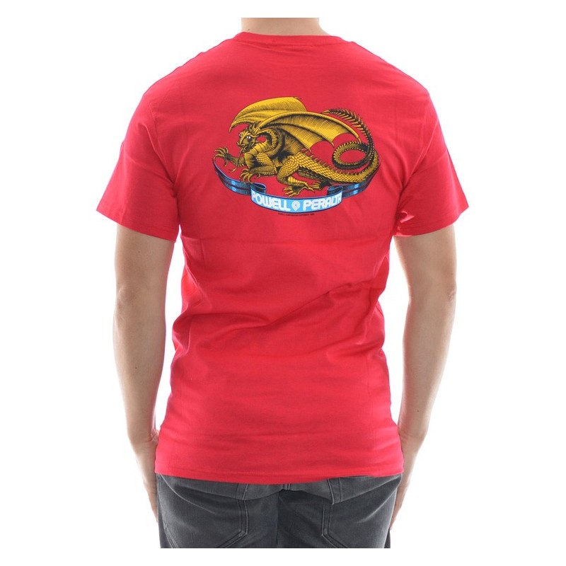 T-Shirt Powell Peralta Oval Dragon - Red