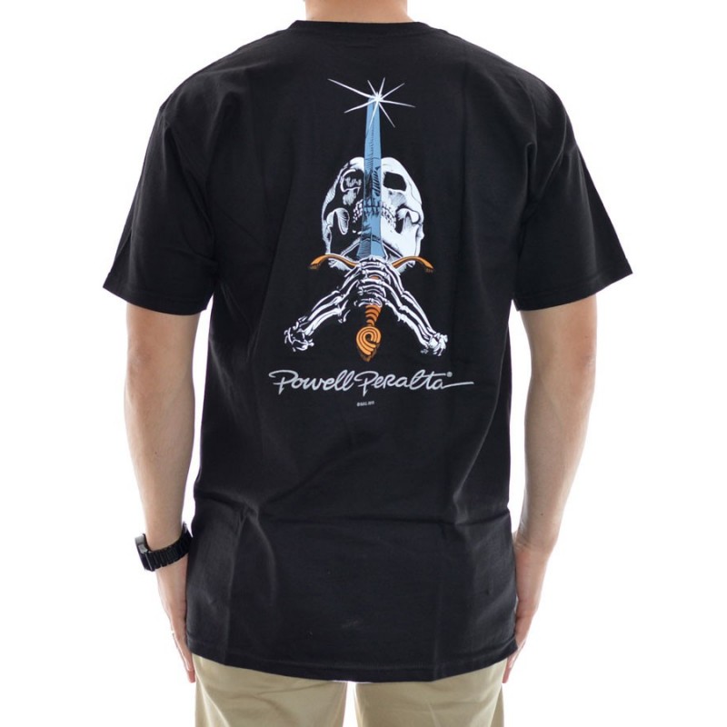 T-Shirt Powell Peralta Skull & Sword - Black