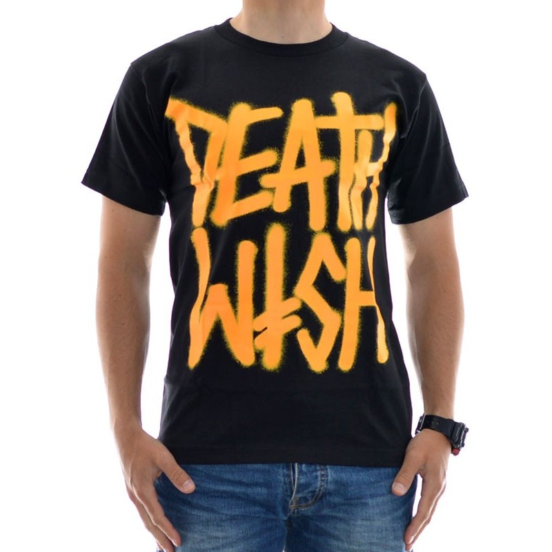 T-Shirt Deathwish Death Stack Black Orange